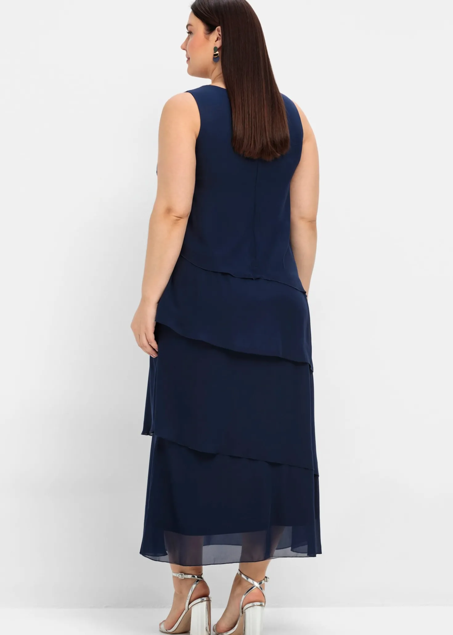 Abendkleid in Lagen-Optik, aus Chiffon