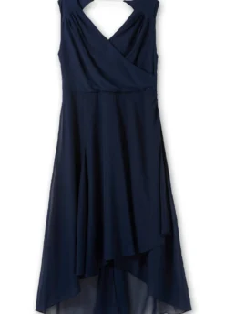 Abendkleid in Wickeloptik, aus Chiffon