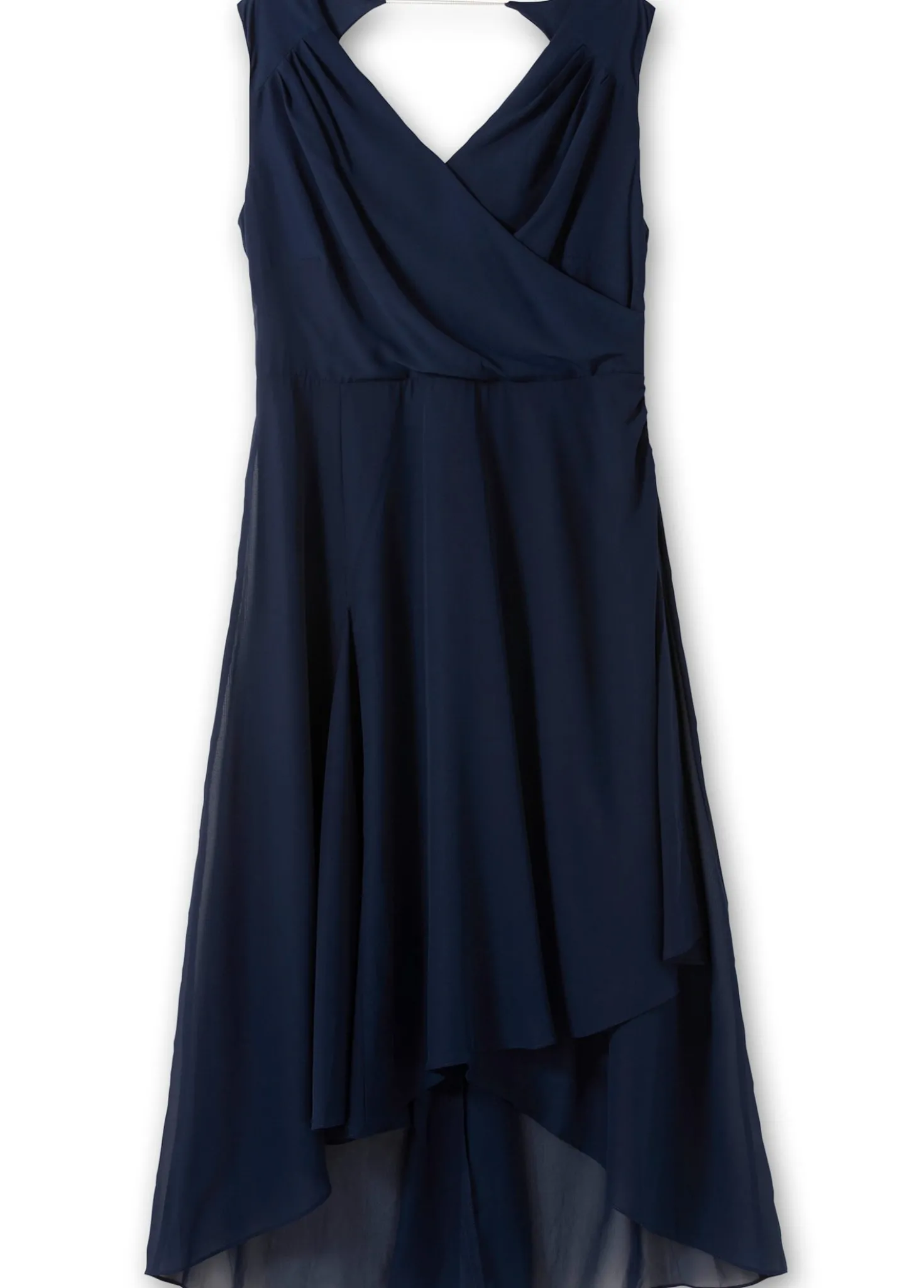Abendkleid in Wickeloptik, aus Chiffon