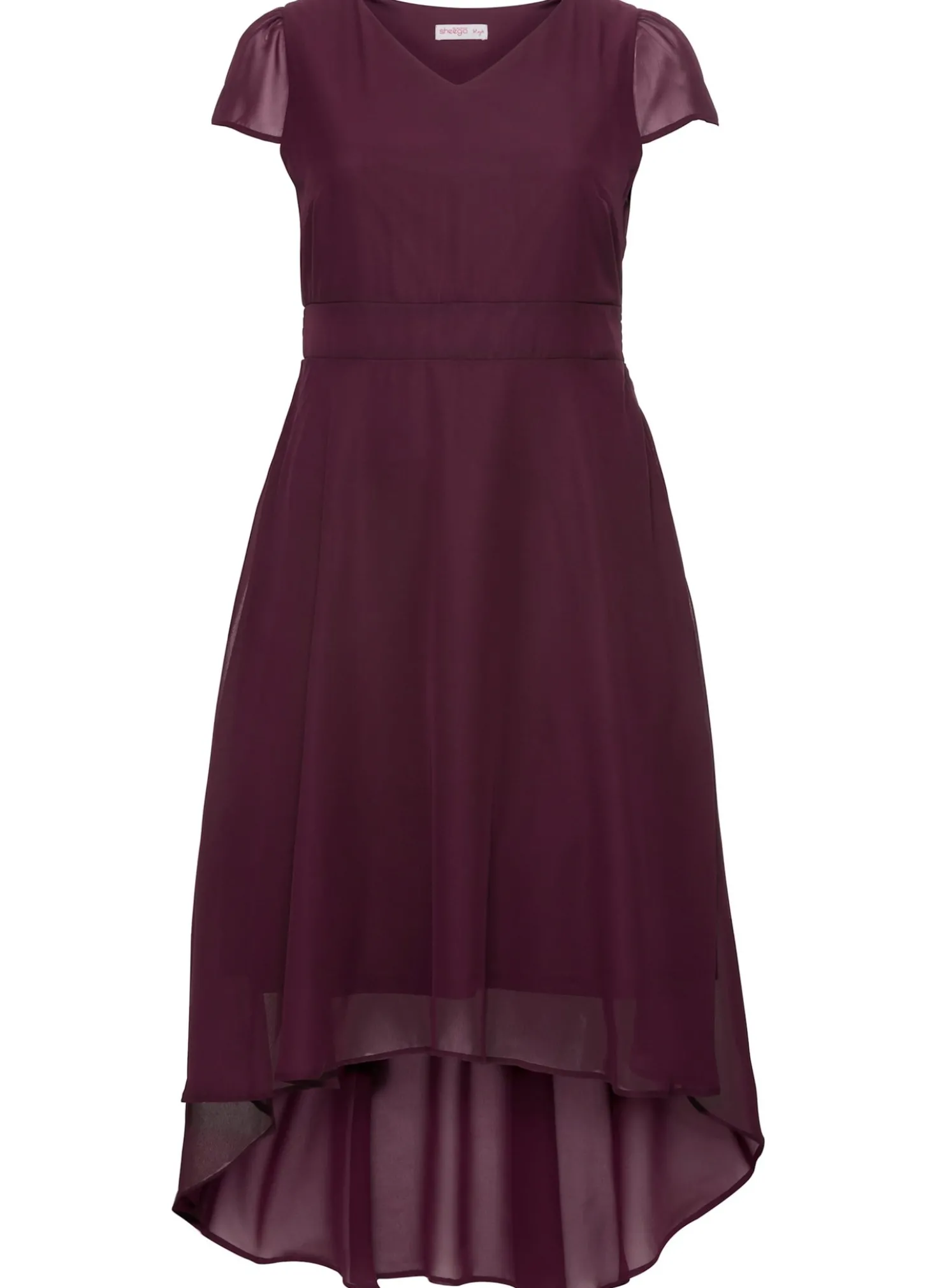 Abendkleid mit Flügelärmeln