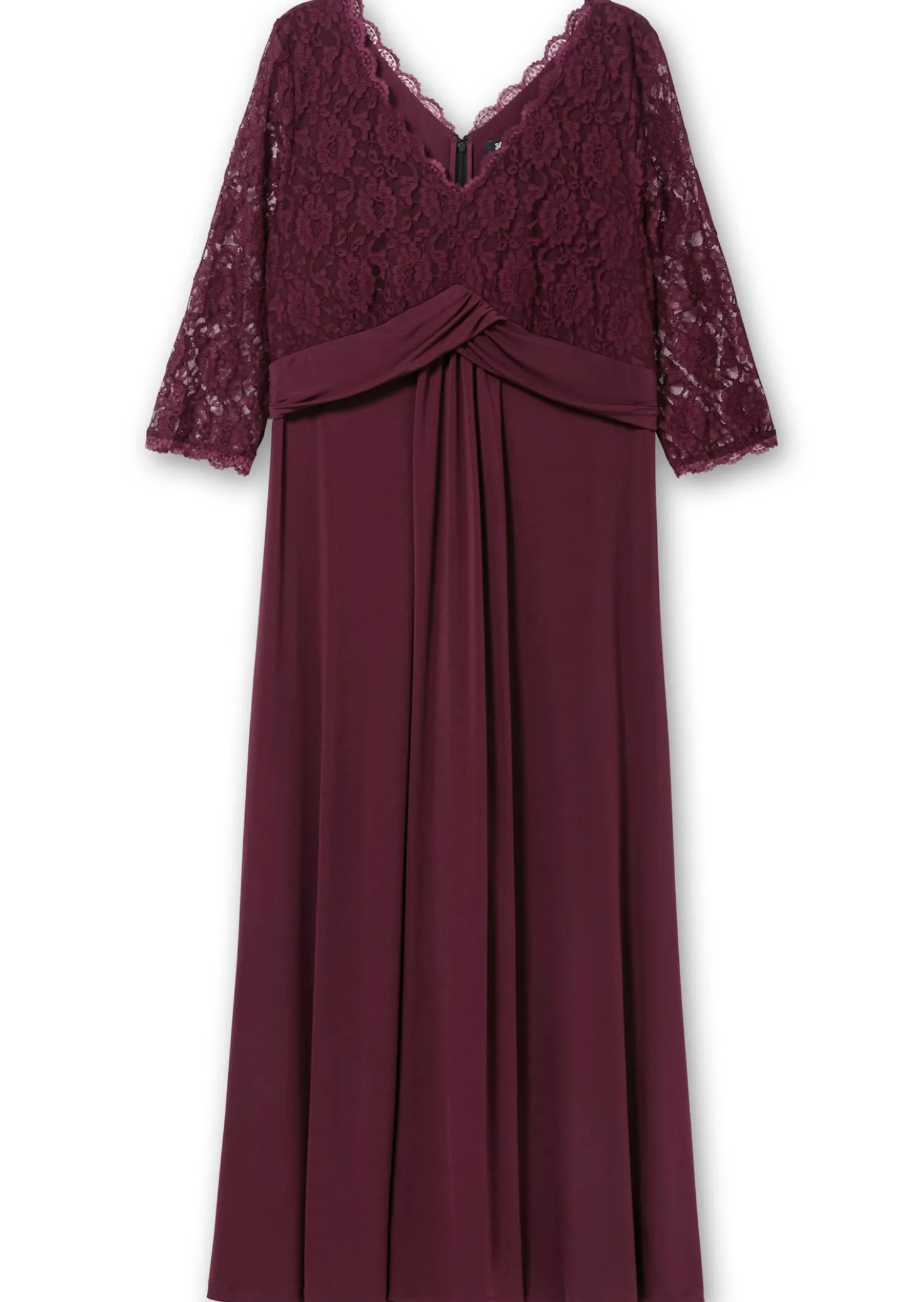 Abendkleid mit Oberteil aus Spitze