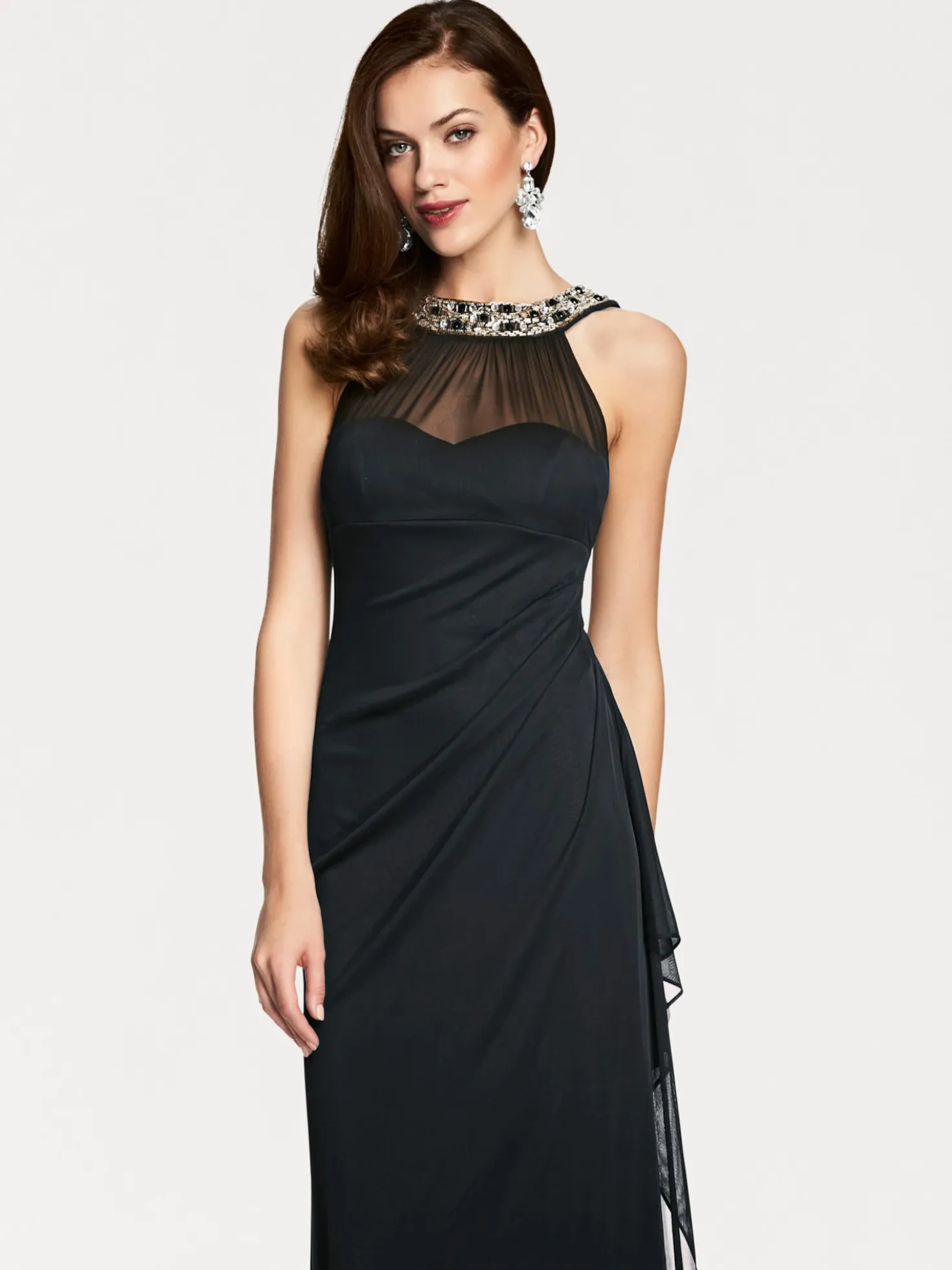Abendkleid mit Schmucksteinen
