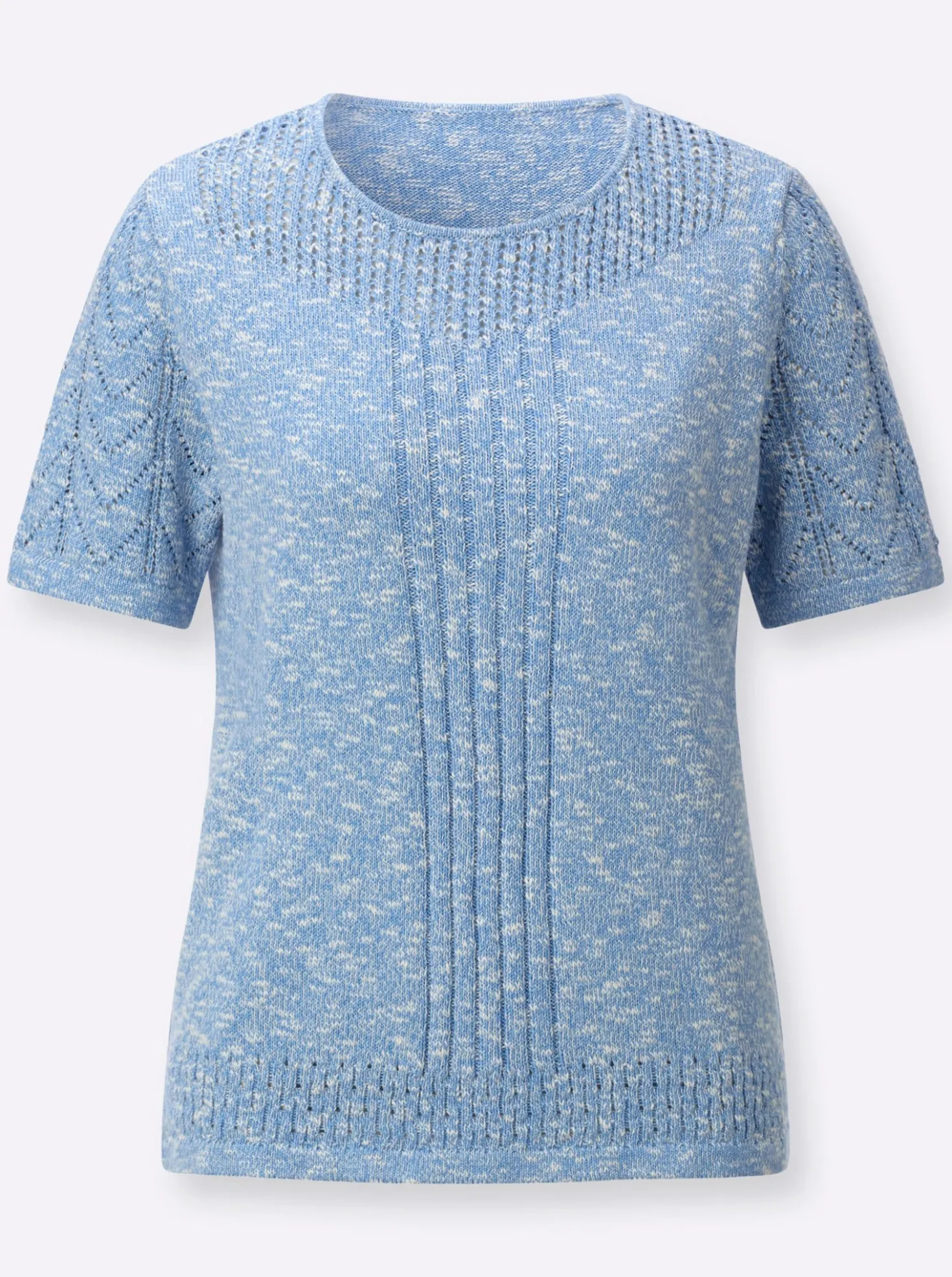 Ajourpullover in leichter Qualität