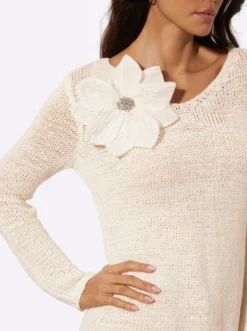Ajourpullover mit Lyocell