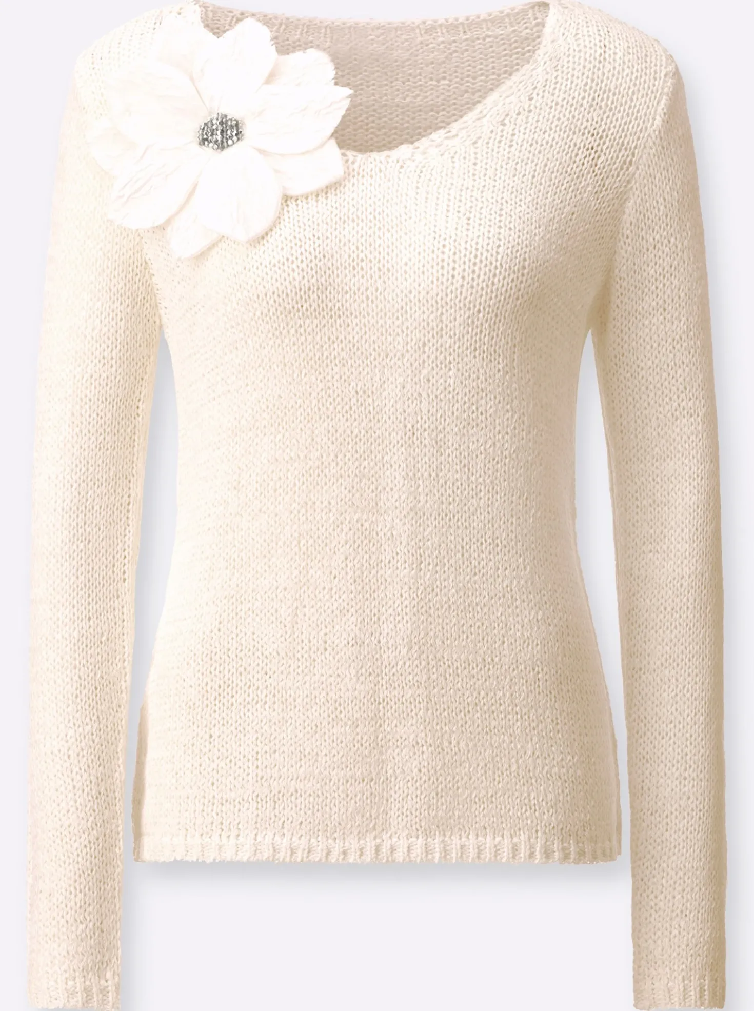 Ajourpullover mit Lyocell