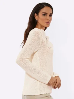 Ajourpullover mit Lyocell