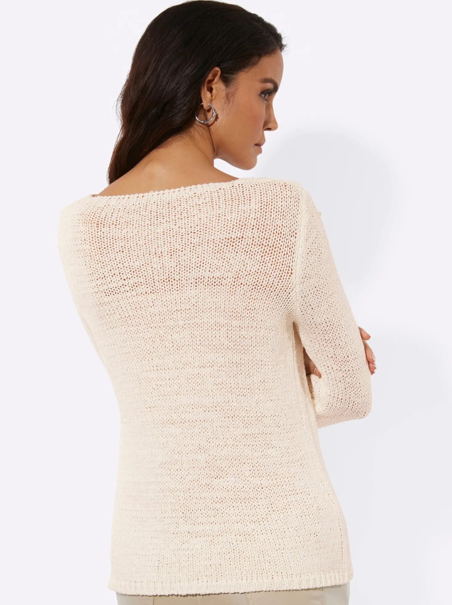 Ajourpullover mit Lyocell