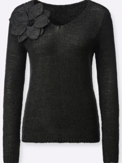 Ajourpullover mit Lyocell