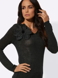 Ajourpullover mit Lyocell