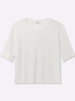 Ajourpullover mit Volantärmeln