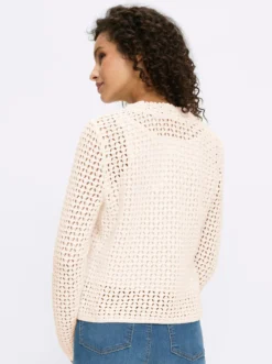 Ajourstrickjacke