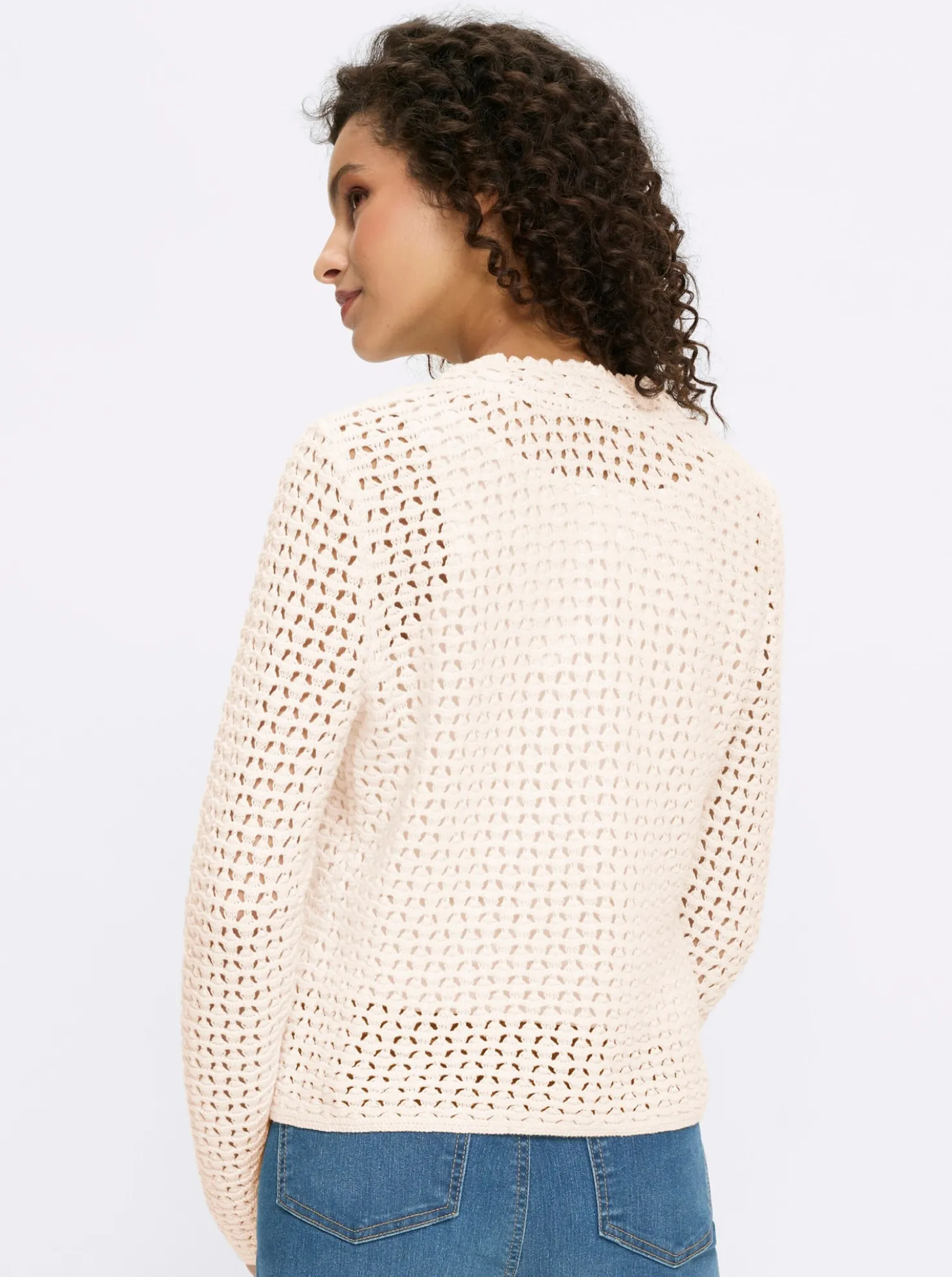 Ajourstrickjacke