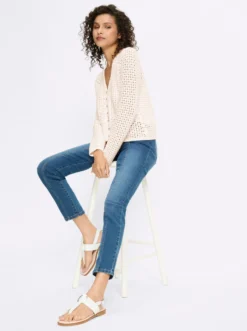 Ajourstrickjacke