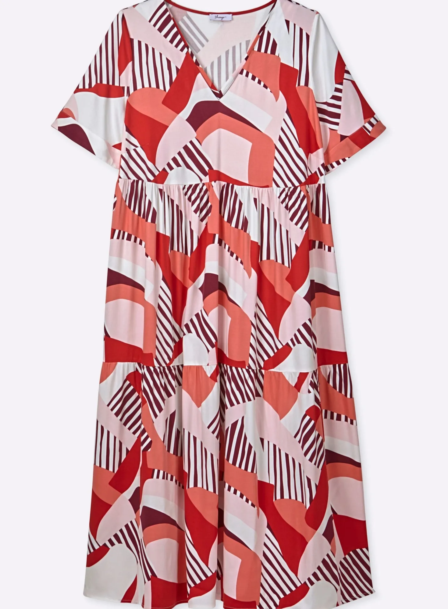A-Linien-Kleid mit Grafikprint