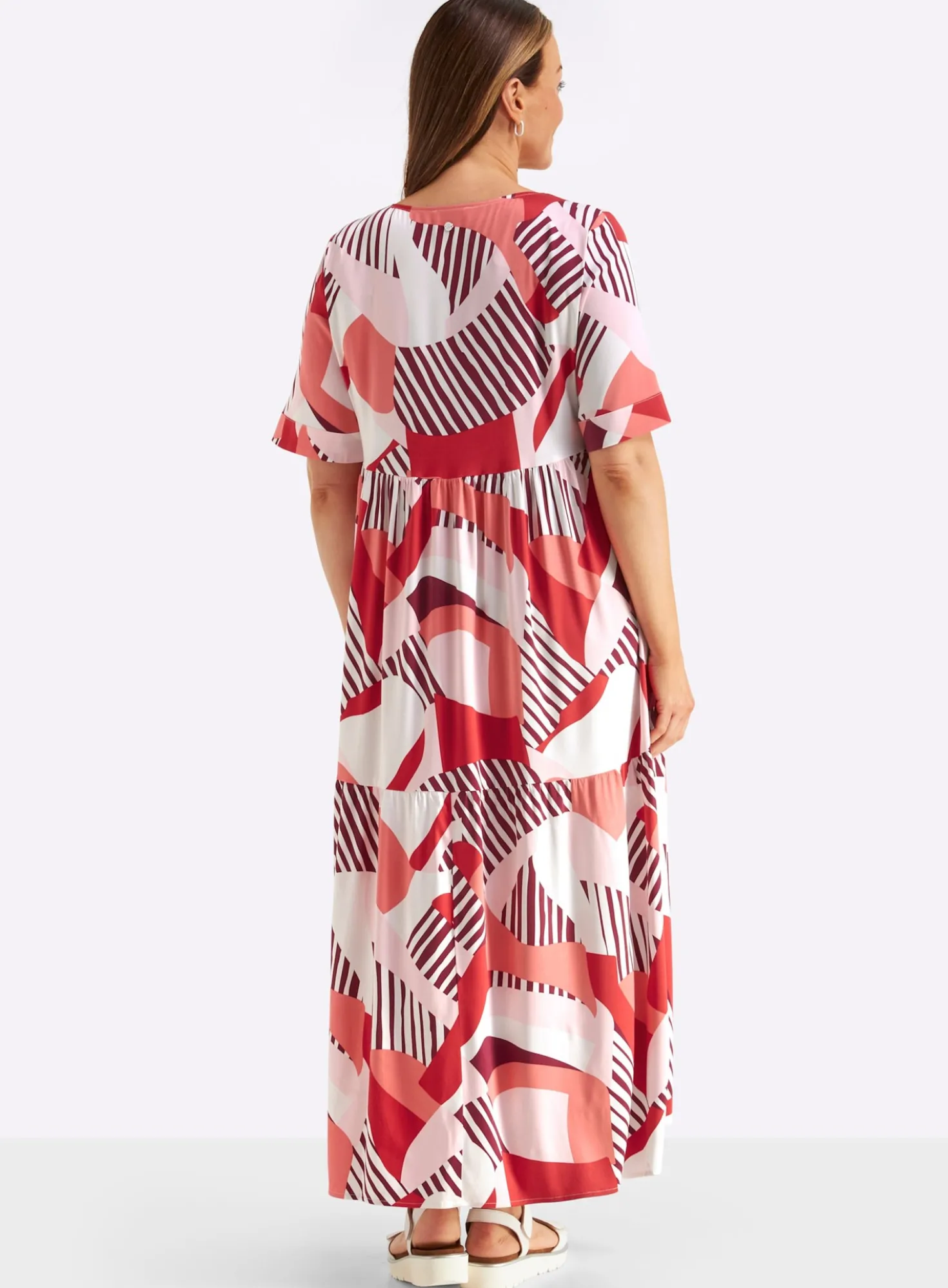A-Linien-Kleid mit Grafikprint