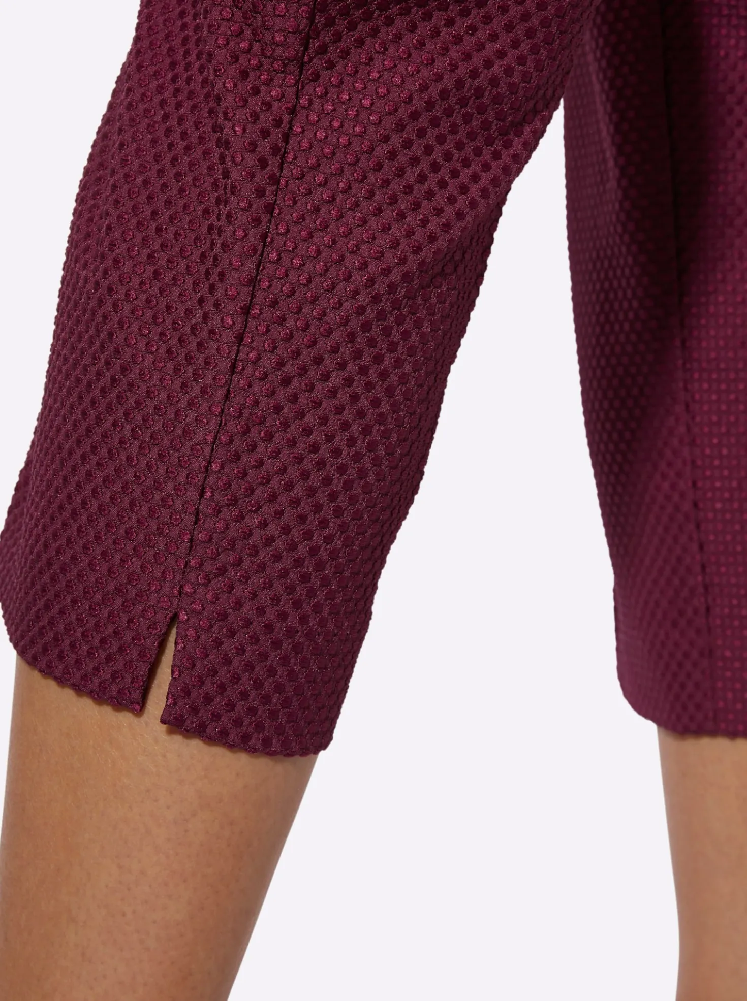 Anzughose in Jacquard-Struktur