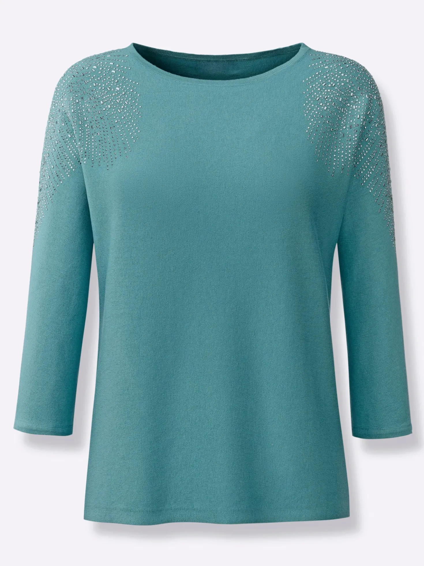 3/4-Arm-Pullover mit Viskose