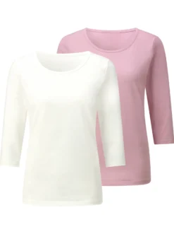 3/4-Arm-Shirt im 2er-Pack