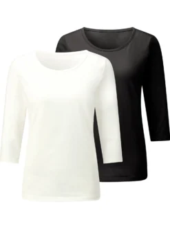 3/4-Arm-Shirt im 2er-Pack