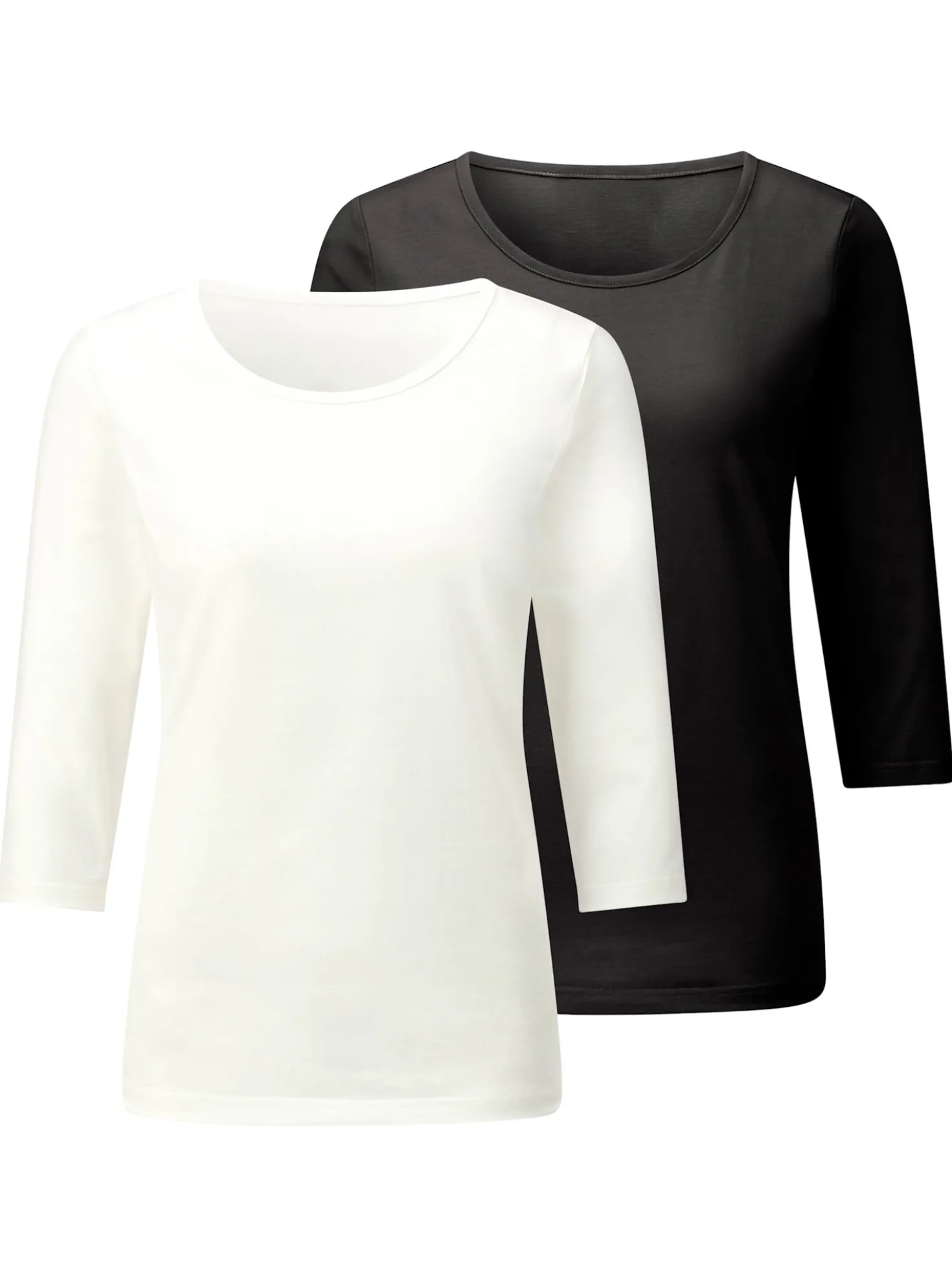3/4-Arm-Shirt im 2er-Pack