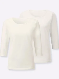 3/4-Arm-Shirt im 2er-Pack