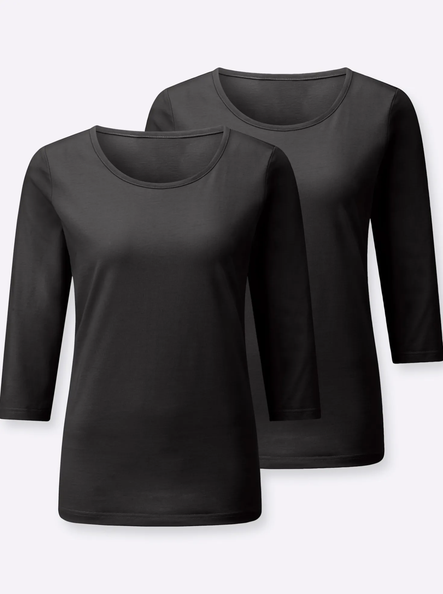 3/4-Arm-Shirt im 2er-Pack