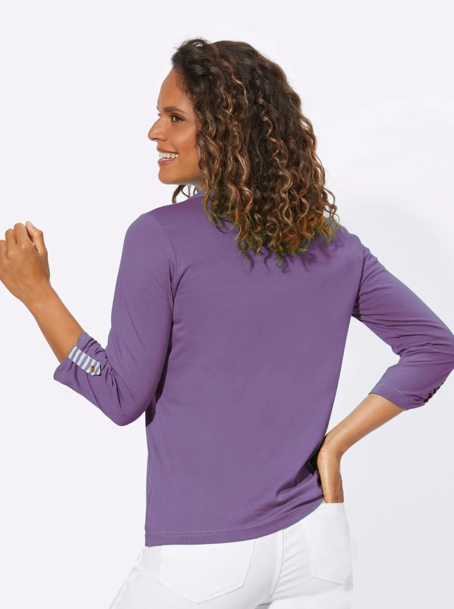 3/4-Arm-Shirt in 2-in-1-Optik