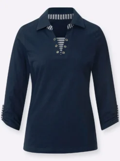 3/4-Arm-Shirt in 2-in-1-Optik