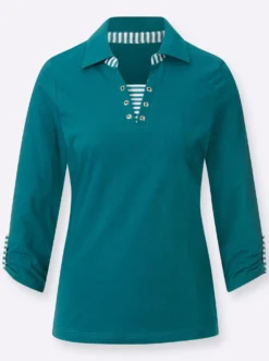 3/4-Arm-Shirt in 2-in-1-Optik