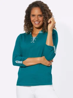 3/4-Arm-Shirt in 2-in-1-Optik