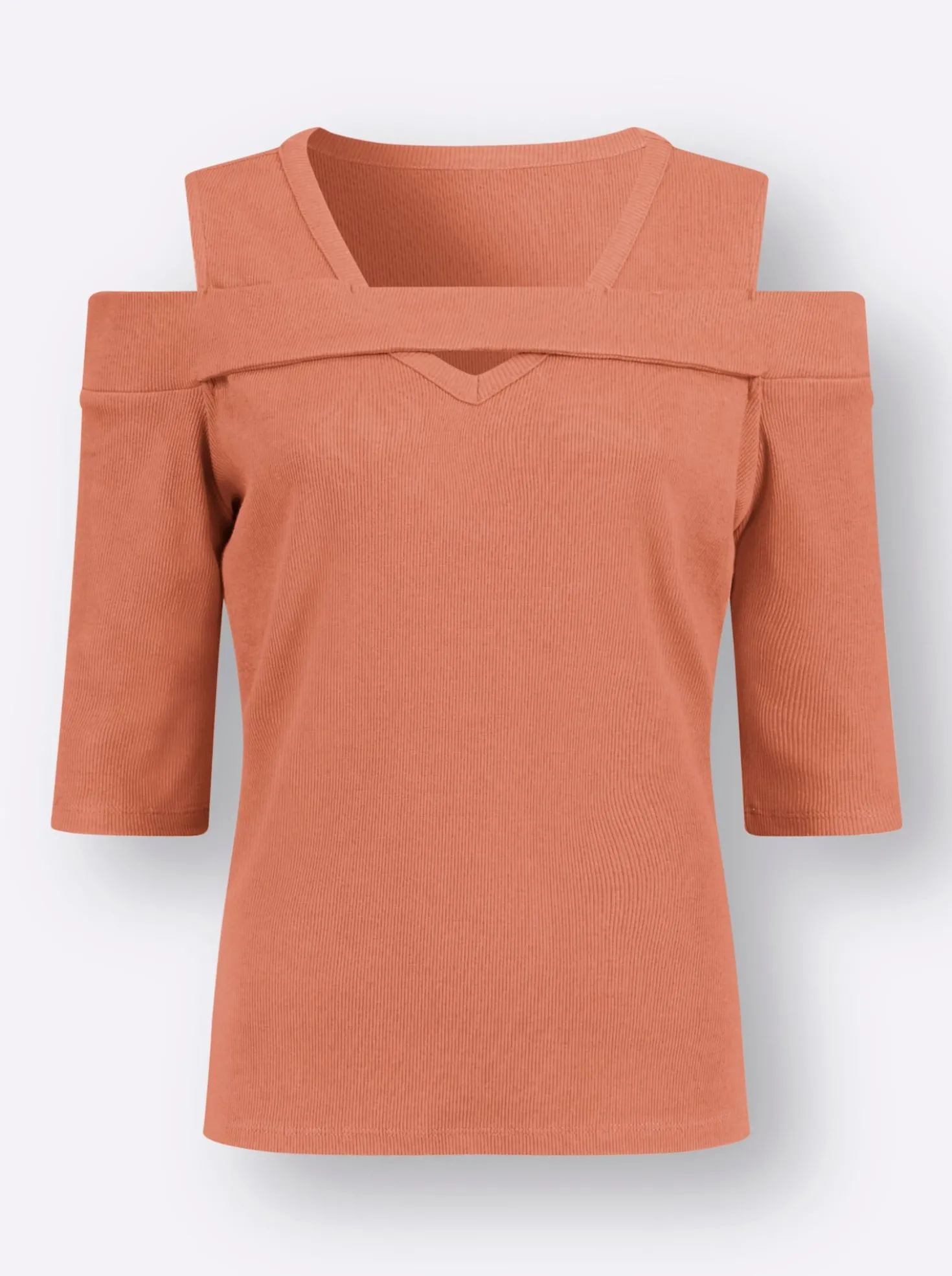 3/4-Arm-Shirt mit Cut-outs