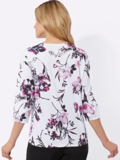 3/4-Arm-Shirt mit elastischen Abschlüssen