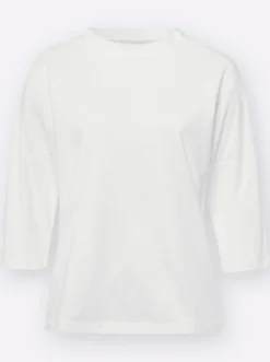3/4-Arm-Shirt mit Kelchkragen