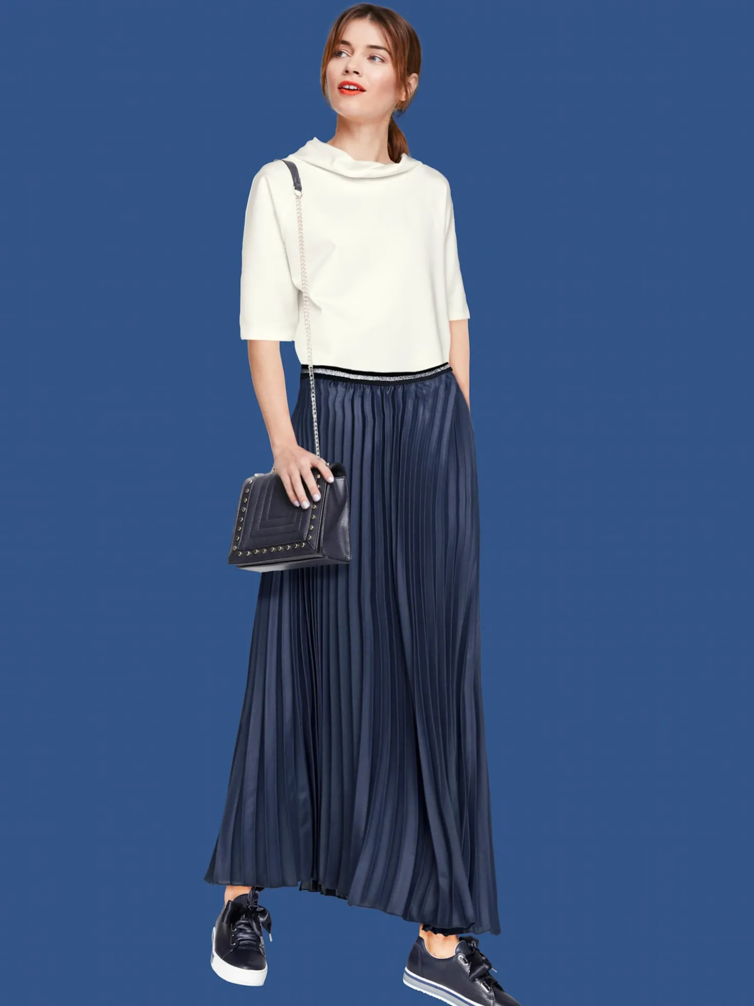 3/4-Arm-Shirt mit längerem Rücken