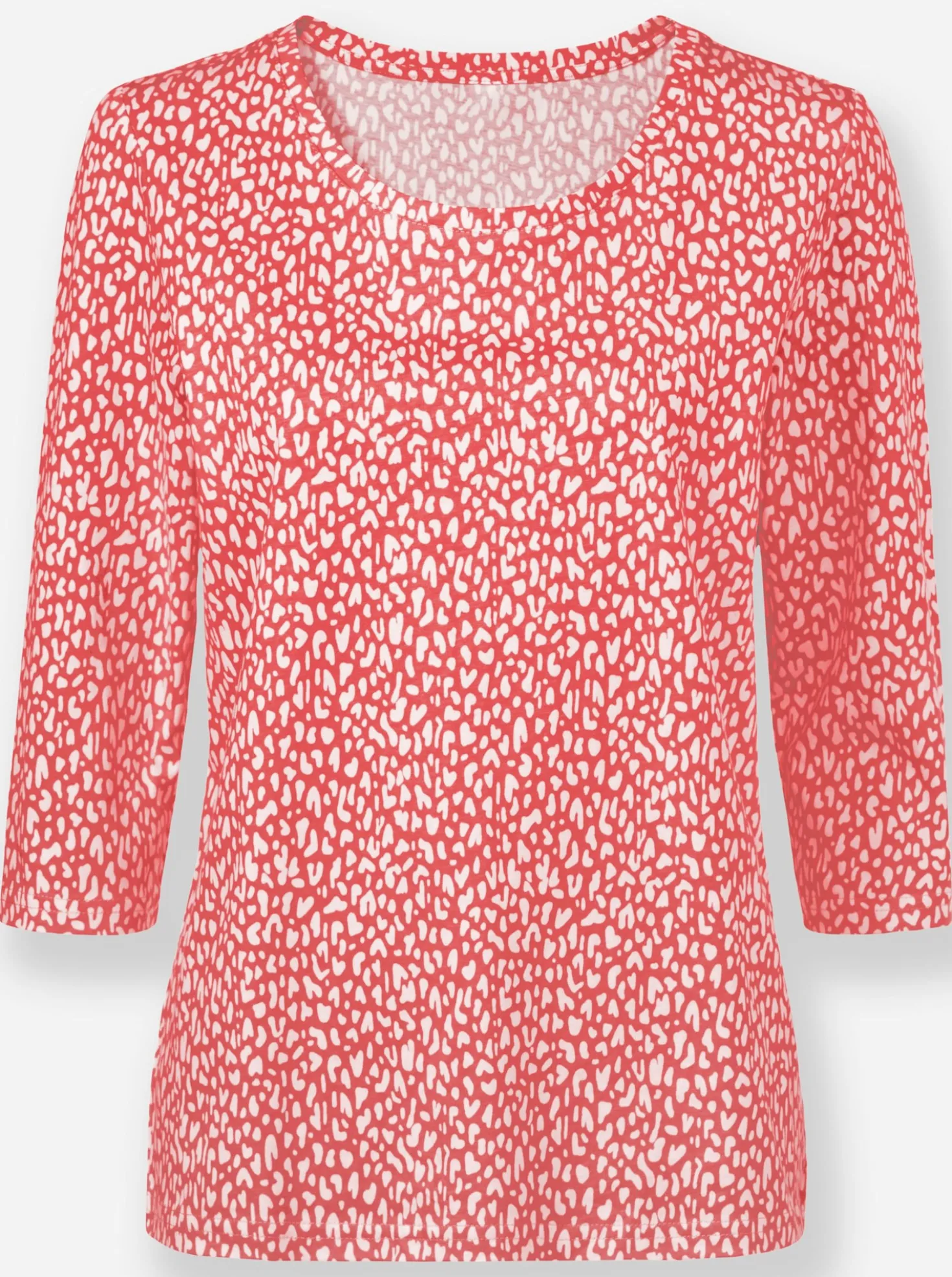 3/4-Arm-Shirt mit Minimal-Druck