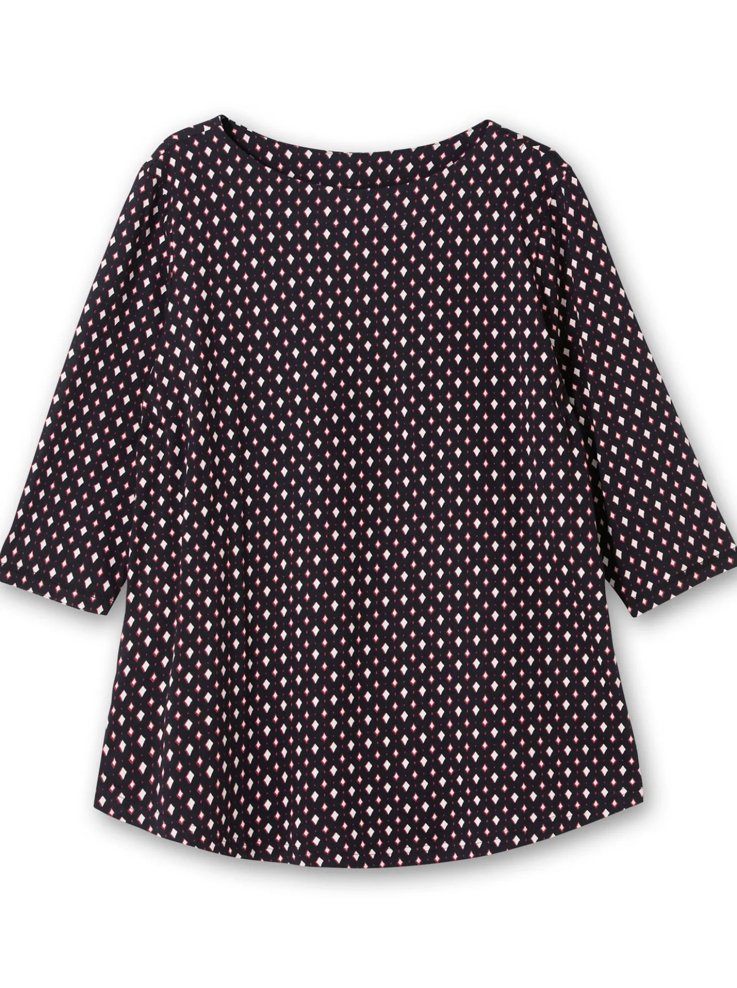 3/4-Arm-Shirt mit Minimalprint