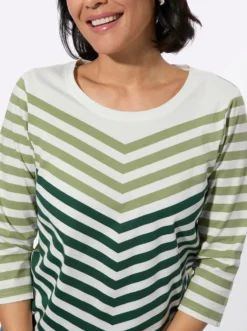 3/4-Arm-Shirt mit Rundhalsausschnitt