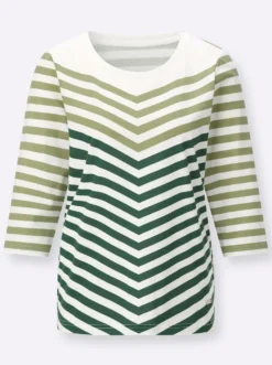 3/4-Arm-Shirt mit Rundhalsausschnitt