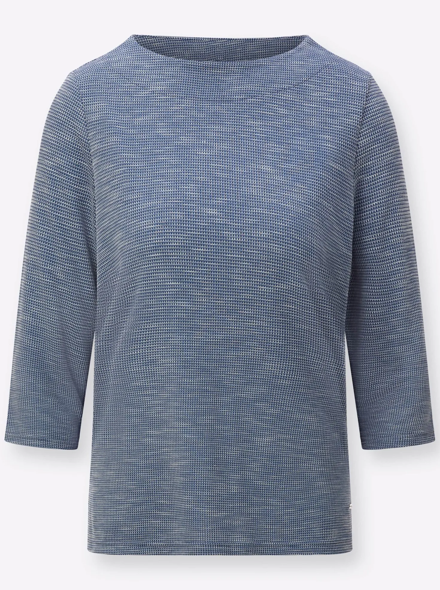 3/4-Arm-Shirt mit U-Boot-Ausschnitt