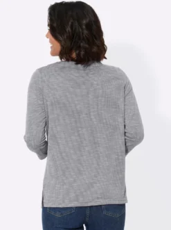 3/4-Arm-Shirt mit U-Boot-Ausschnitt