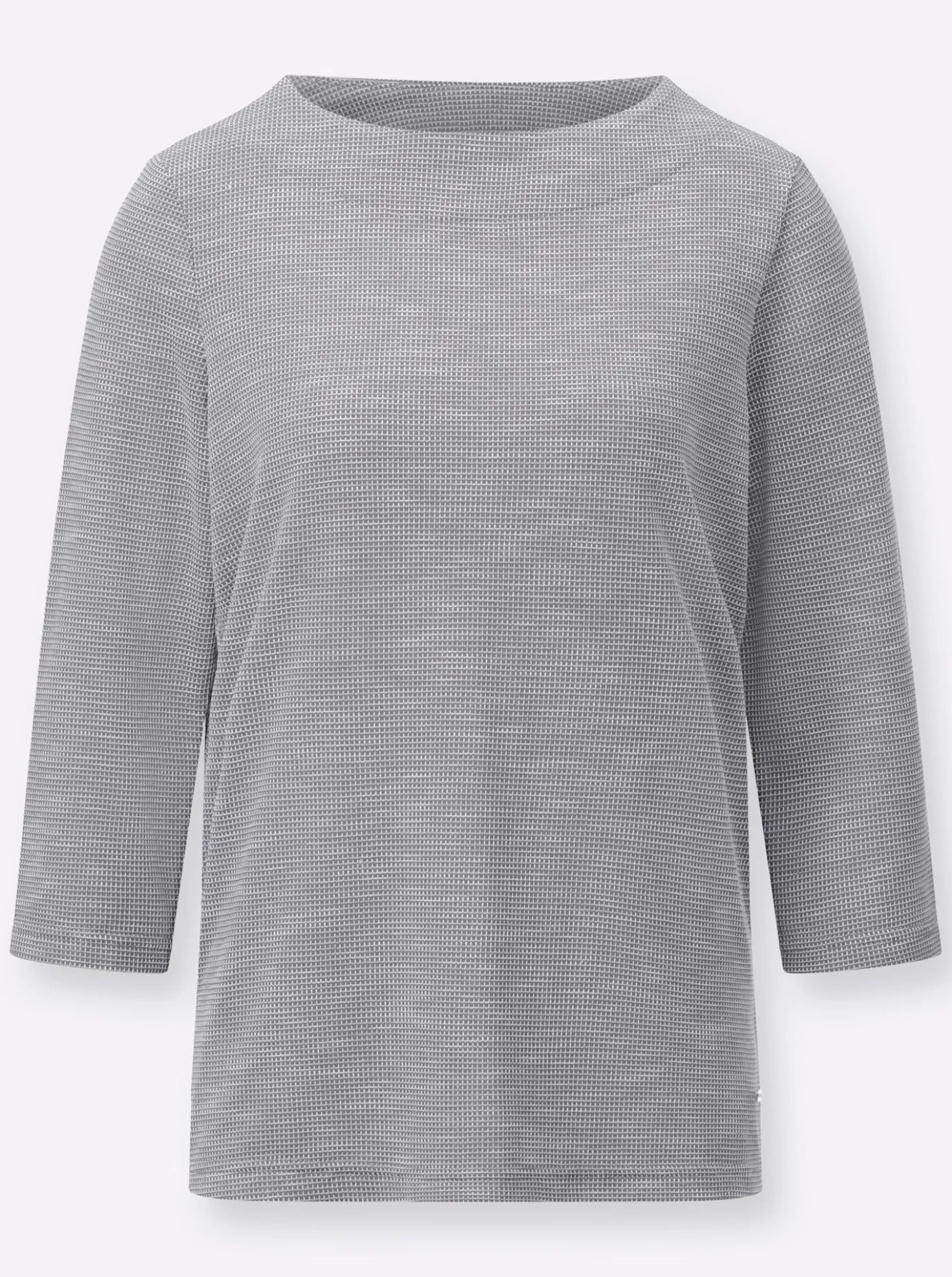 3/4-Arm-Shirt mit U-Boot-Ausschnitt
