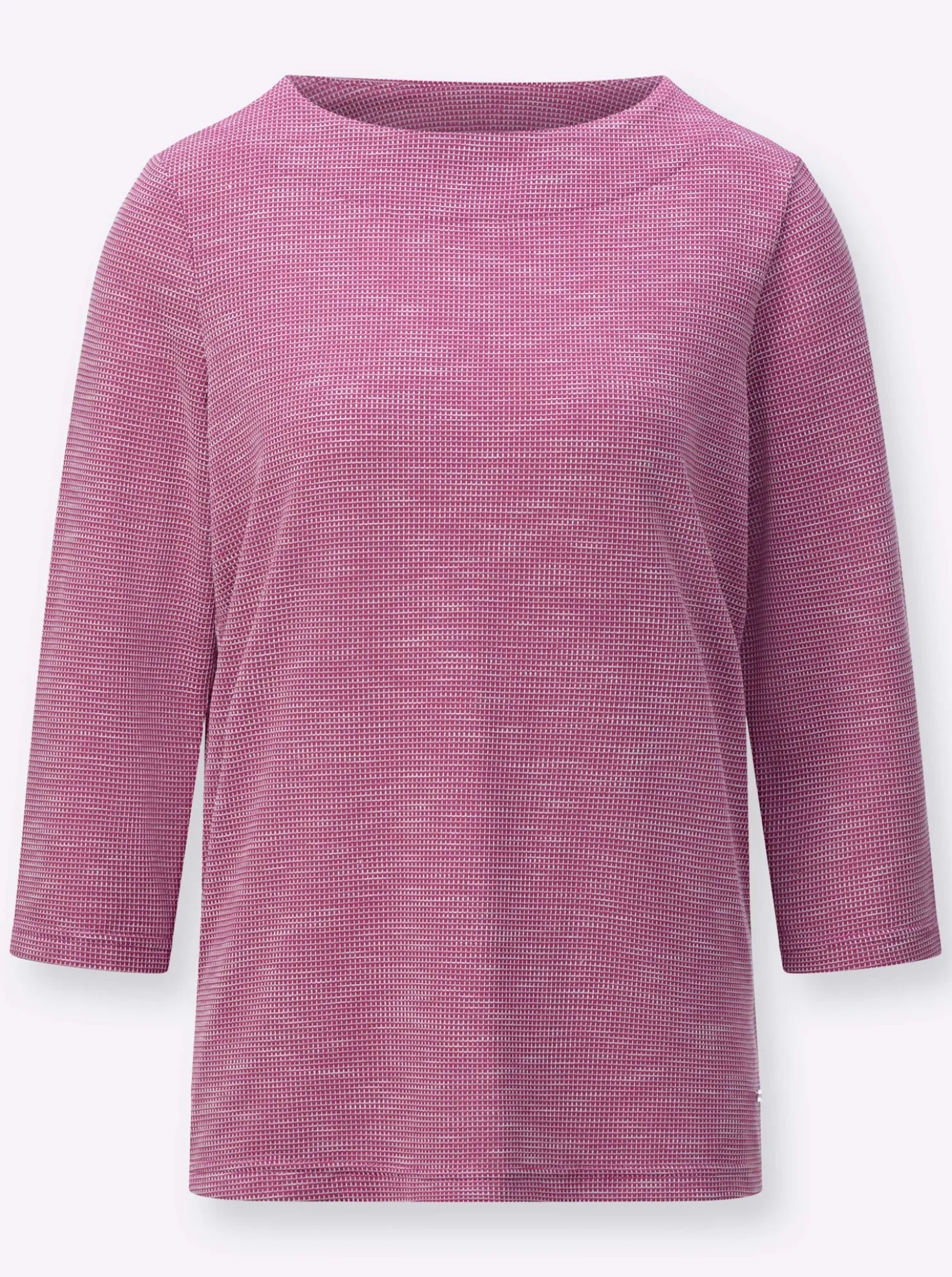 3/4-Arm-Shirt mit U-Boot-Ausschnitt