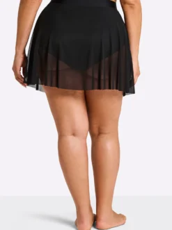 Badehose mit Mesh-Rock