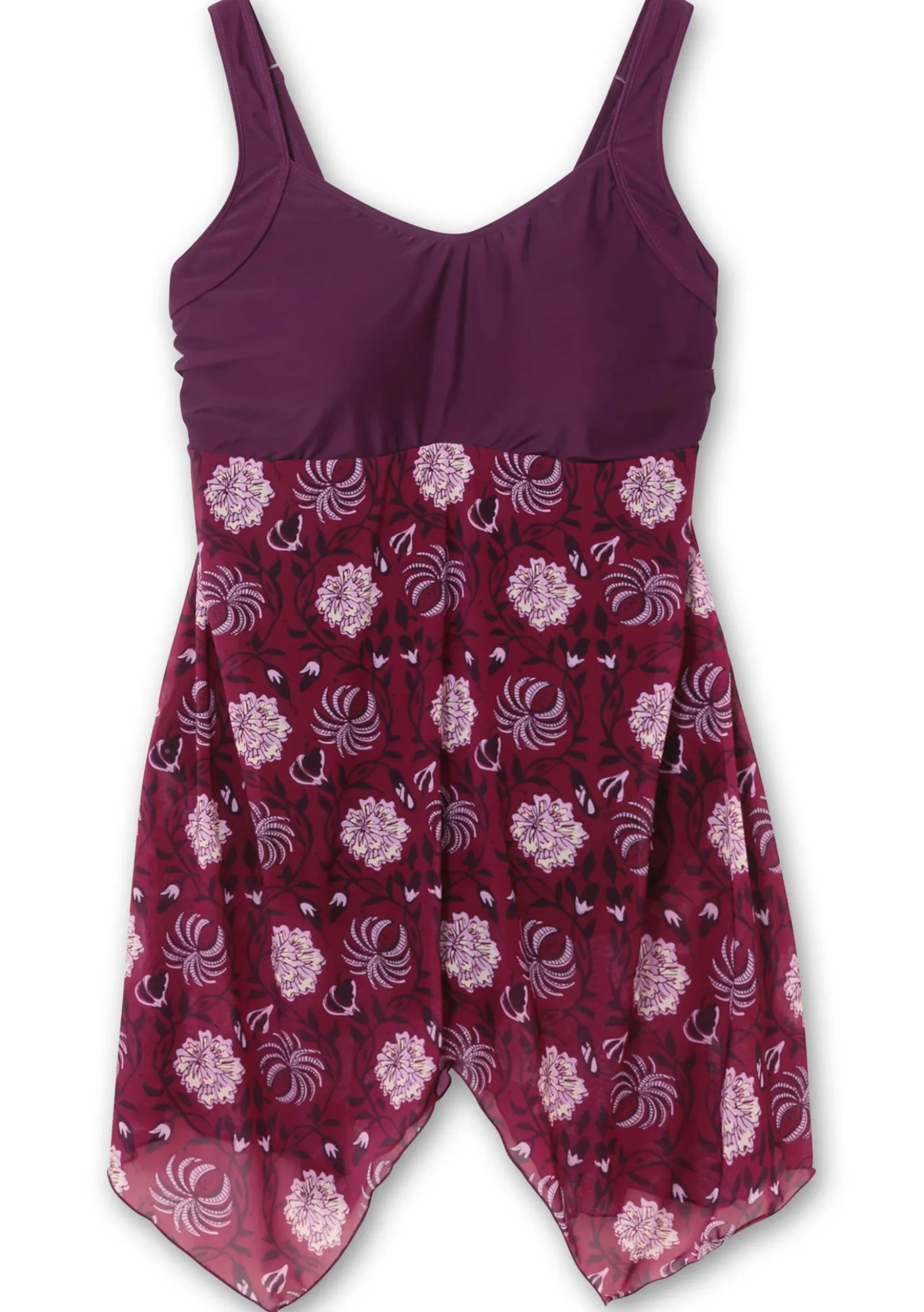 Badekleid mit Karree-Ausschnitt