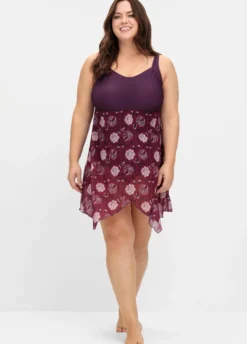 Badekleid mit Karree-Ausschnitt