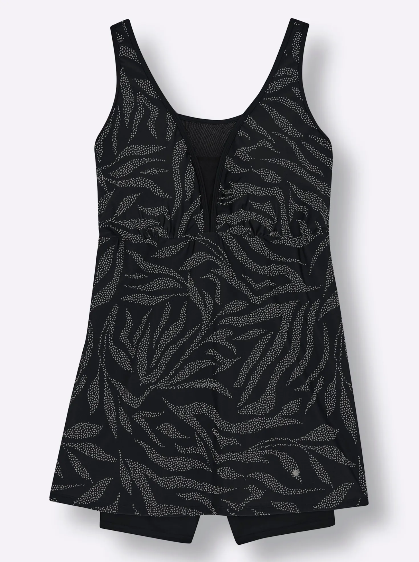 Badekleid mit Pünktchenprint