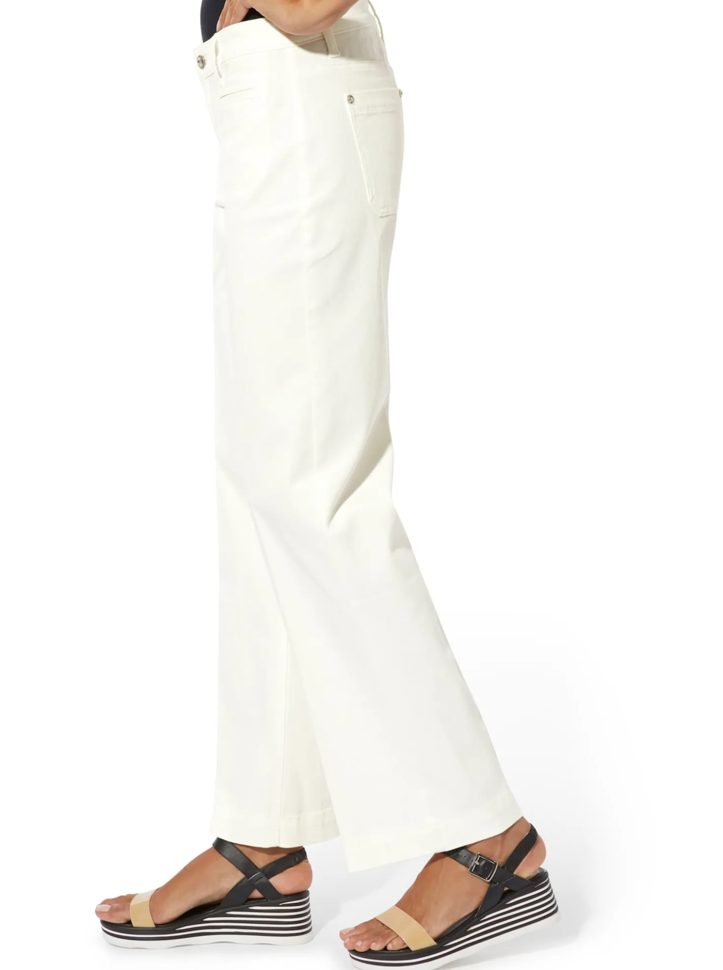 Baumwollhose mit Bügelfalten