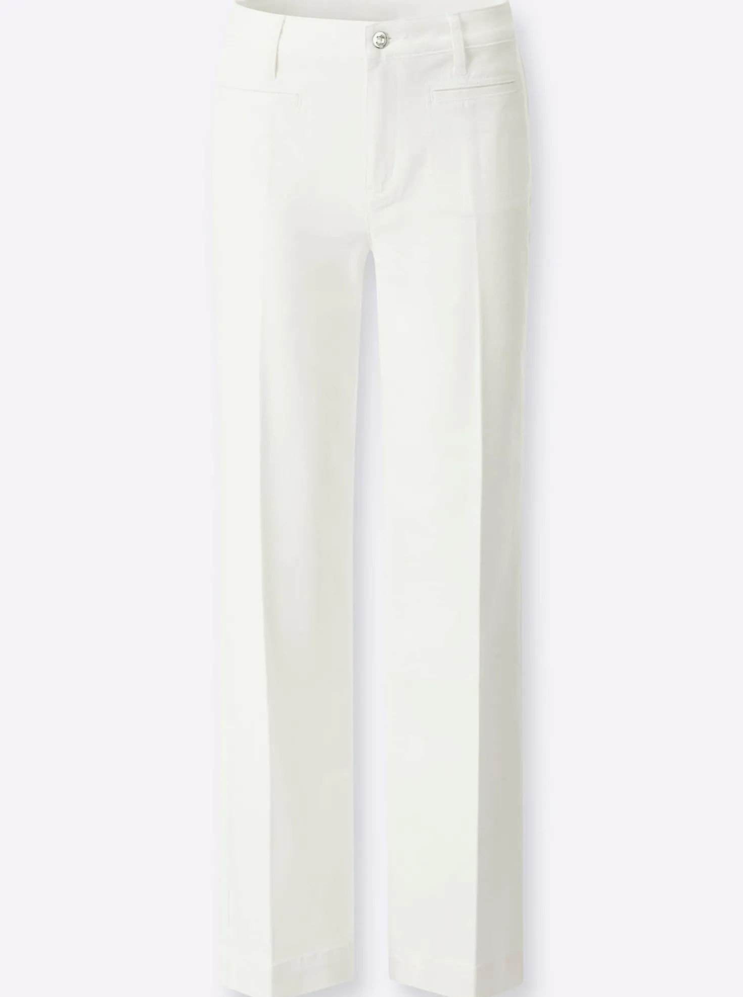 Baumwollhose mit Bügelfalten
