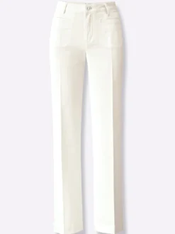Baumwollhose mit Bügelfalten