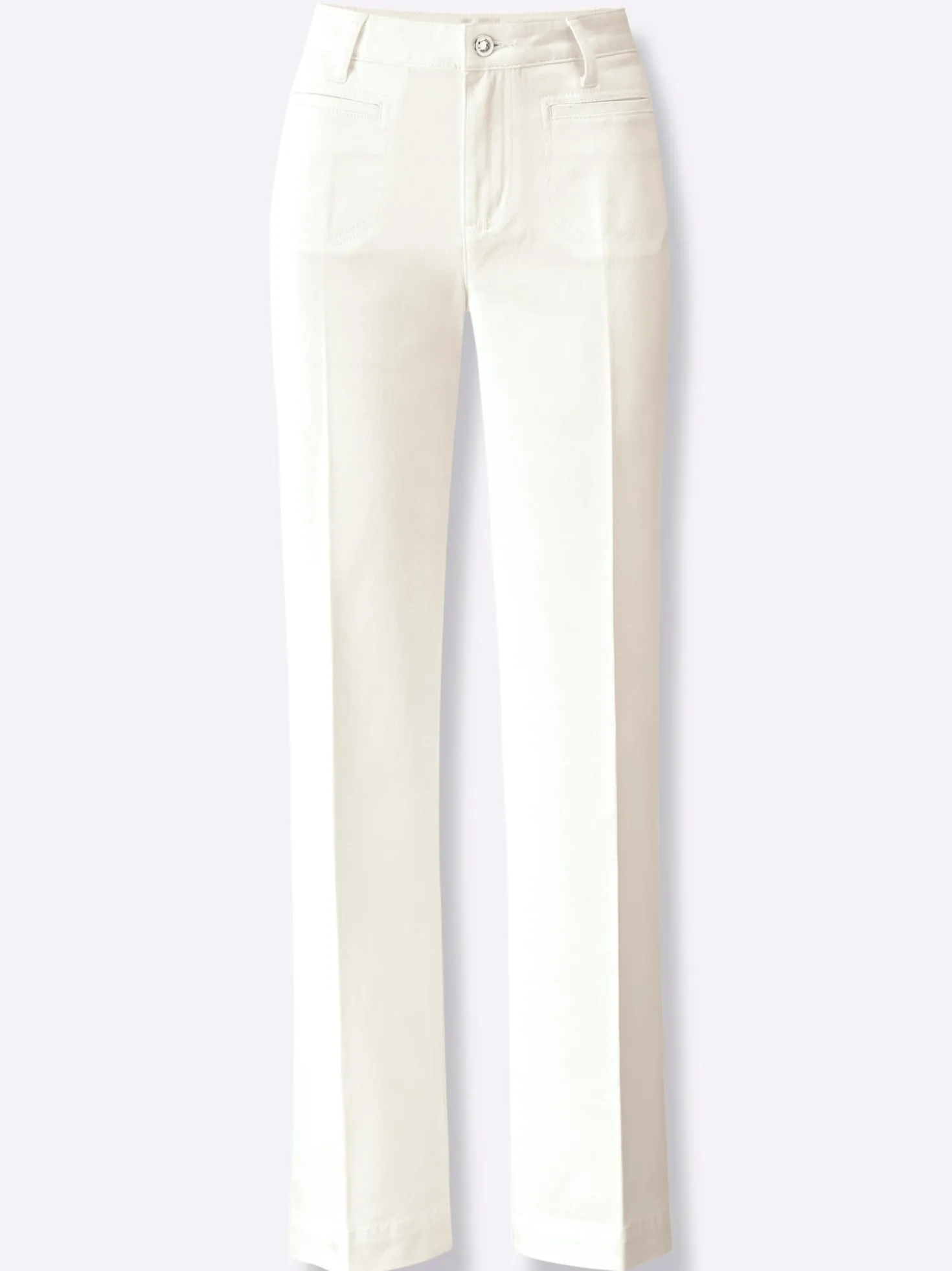 Baumwollhose mit Bügelfalten